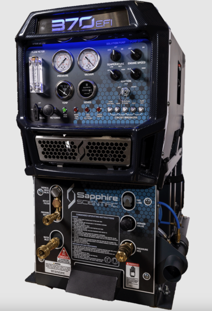 Sapphire 370 EFI Truck Mount w/ 90Gal Recovery Tank, 100' Vac & Solution Hose, 4 Jet Titanium Wand